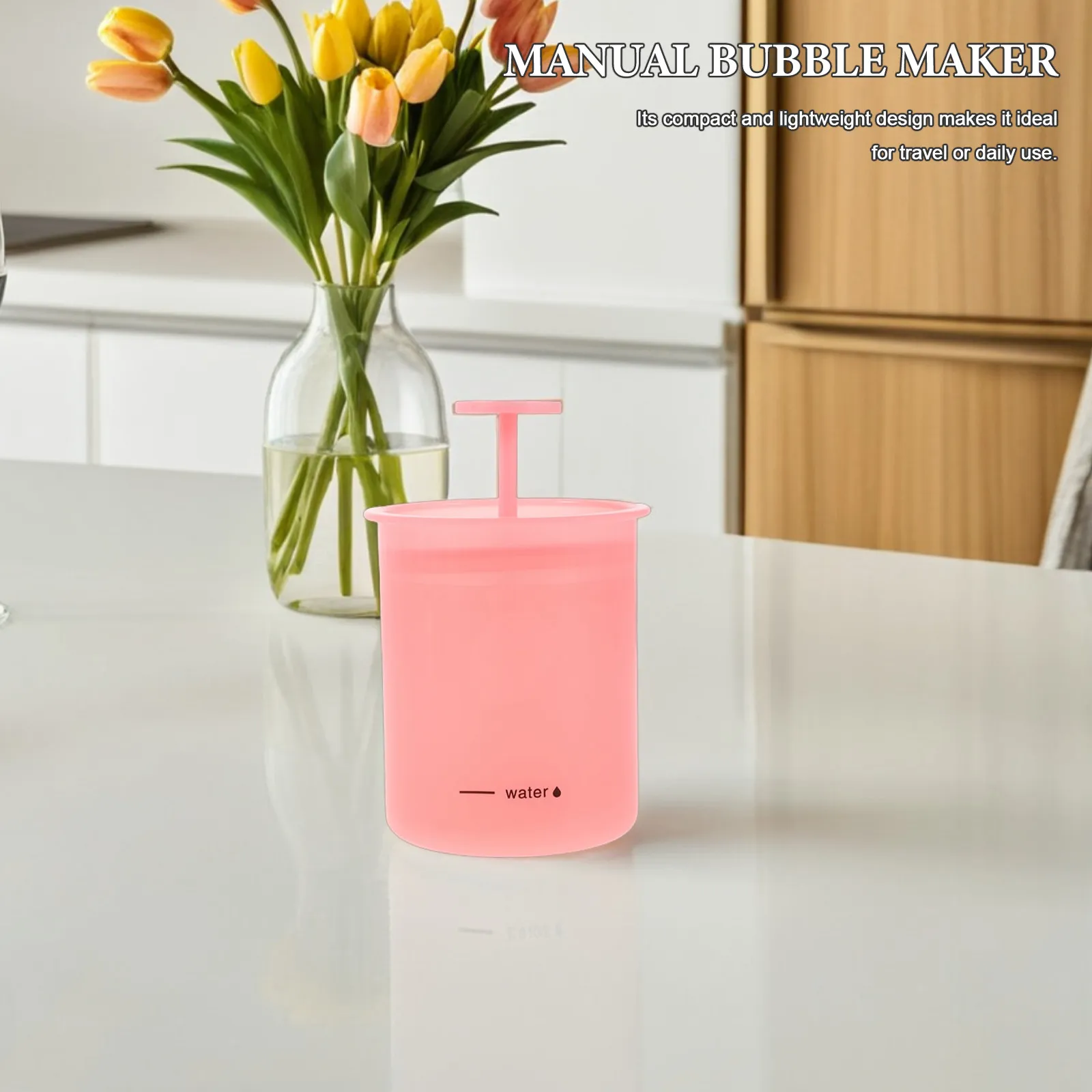 3Pcs Face Wash Foamer Manual Portable Bubble Maker Pink Facial Cleanser Foaming Bottle Skincare Tool for Travel Use - view 6
