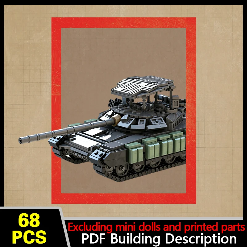 T-72B3M Cope Cage Add-On Pack Model MOC Building Bricks War Equipment Modular Technology Gifts Holiday Assemble Toy Suit Display