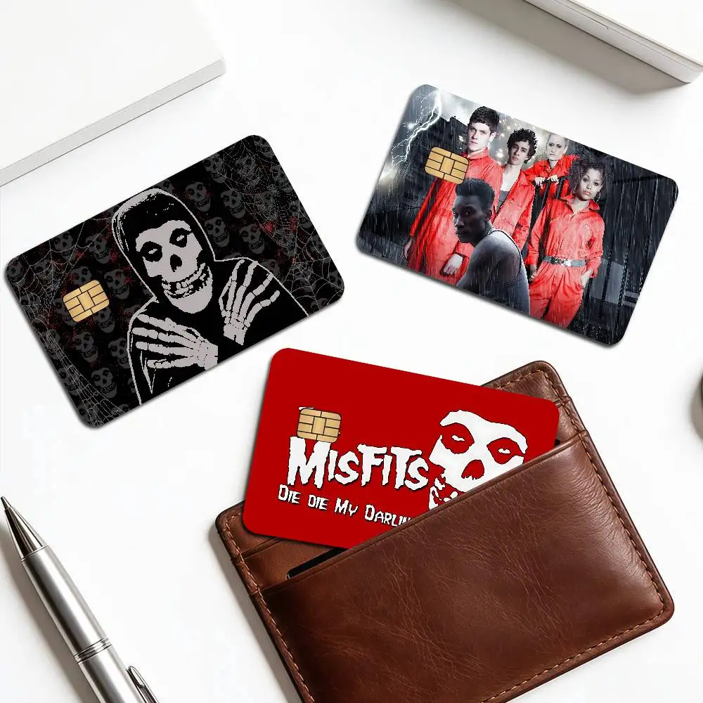 Band Misfits Diy Credit Debit Card Sticker Party Sticker Decoration Waterproof Small Chip Card Skin Sticker
