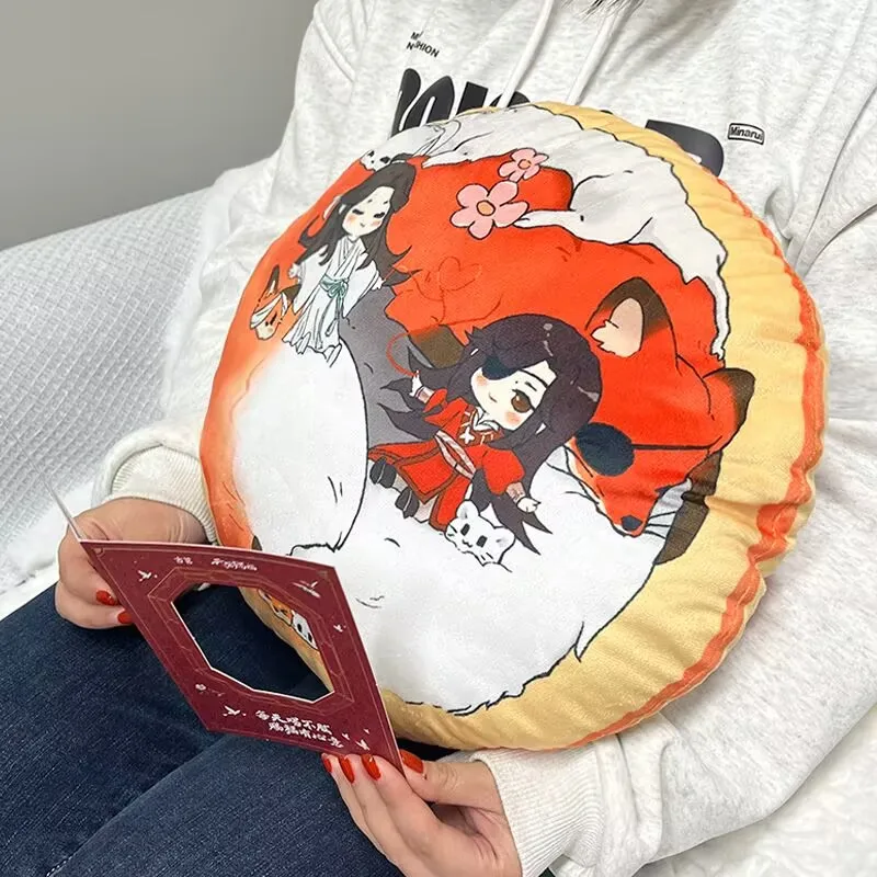 وسادة رمي رسمية من "Heavenly Official Bestow Blessings" ذات ربطة الرسوم المتحركة، "Flower City Xie Lian"، وسادة أريكة عنبر، #4