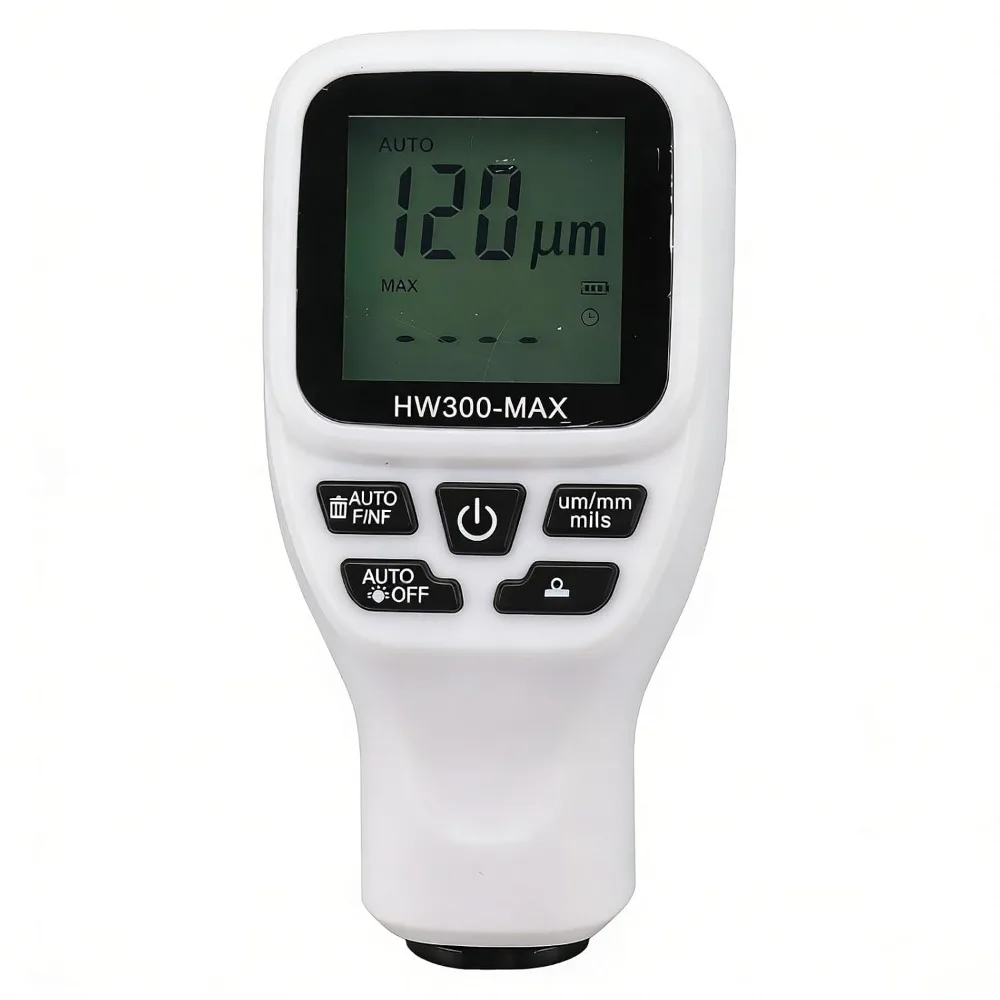 Digital Display Paint Thickness Gauge Portable Handheld LCD Display Paint Depth Meter High Precision Probe