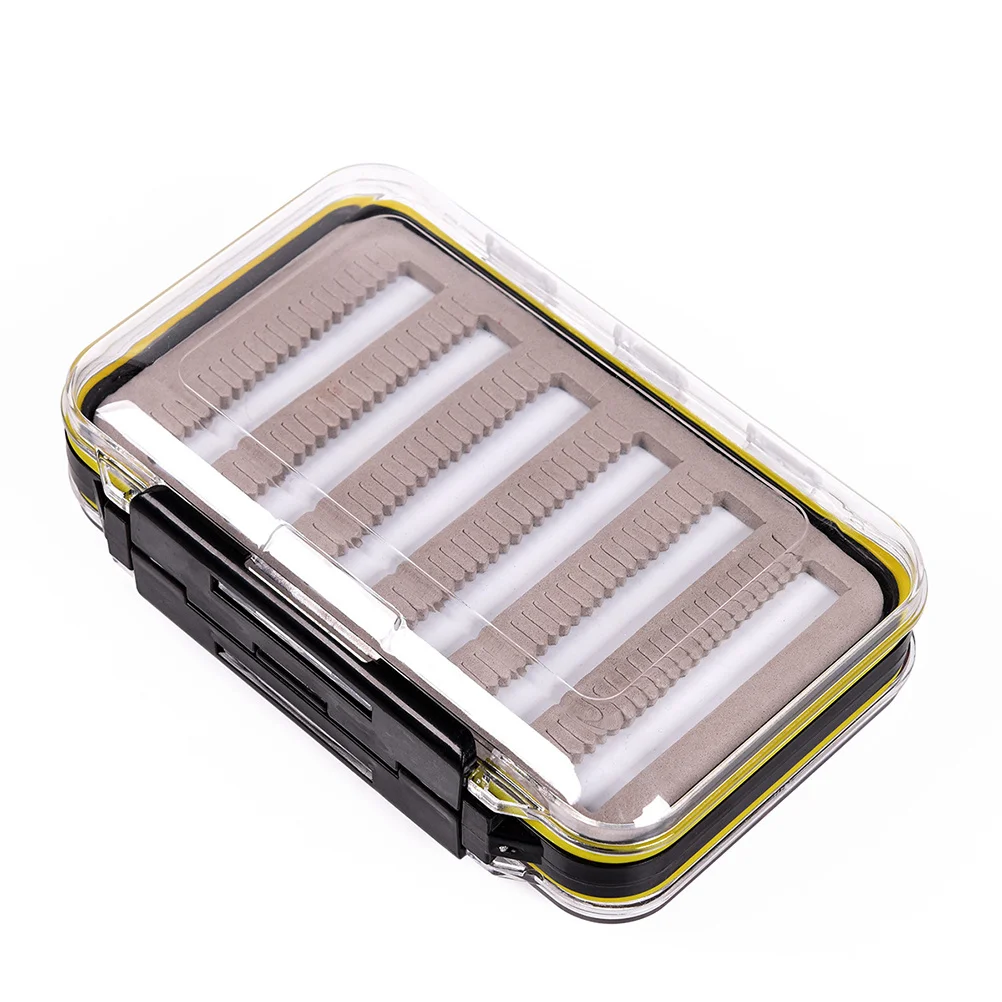 

Transparent Double Side Fly Fishing Box ABS Material Waterproof Locking System Portable Outdoor Fishing Tackle Lure Spoon Hook