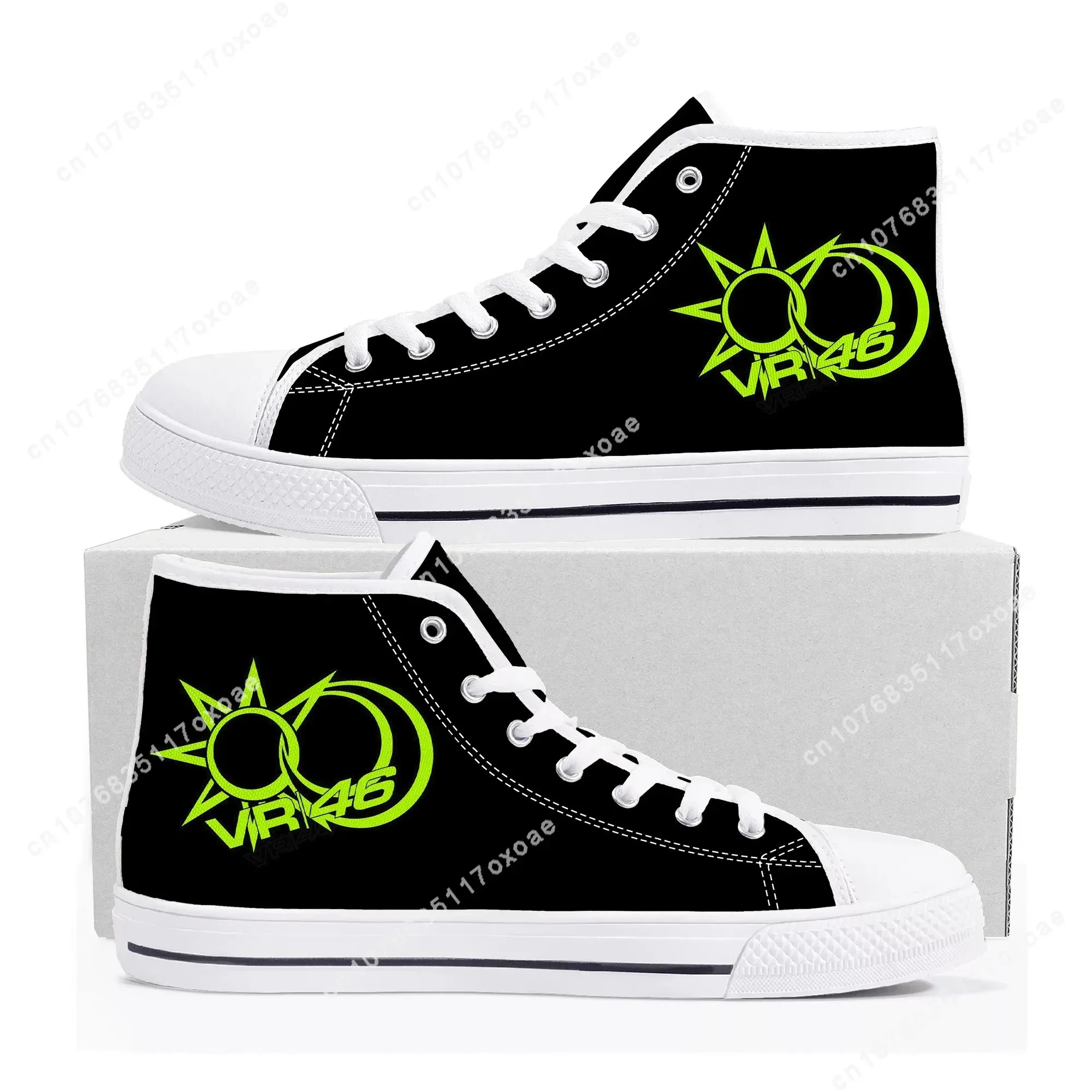 I-Italian High Top Sneaker Racer Rossi Mens Womens Teenager Motorcycle High Quality Canvas Sneaker Casual Shoe Customize Shoes