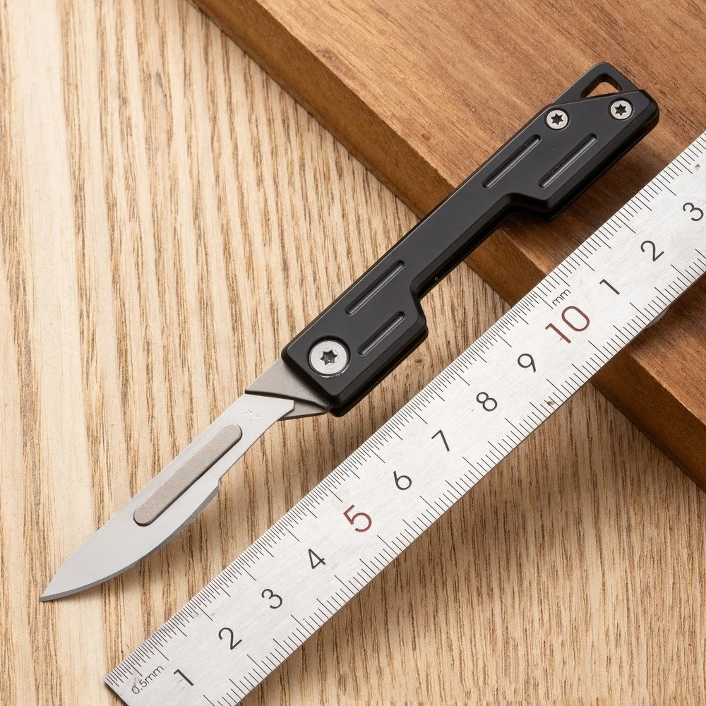 Stainless Steel Keychain Multi-Tool No.24 Mini EDC for Paper Cutting and Daily Tasks