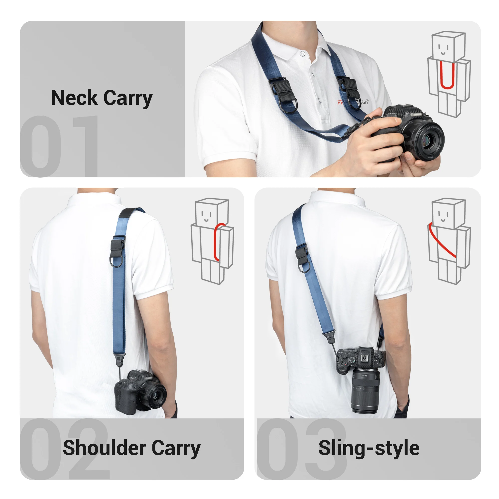 Imagem -05 - Jjc-ombro Neck Hanging Strap Quick Release Sony Canon Digital Câmera Dslr Universal Acessórios Ajustáveis