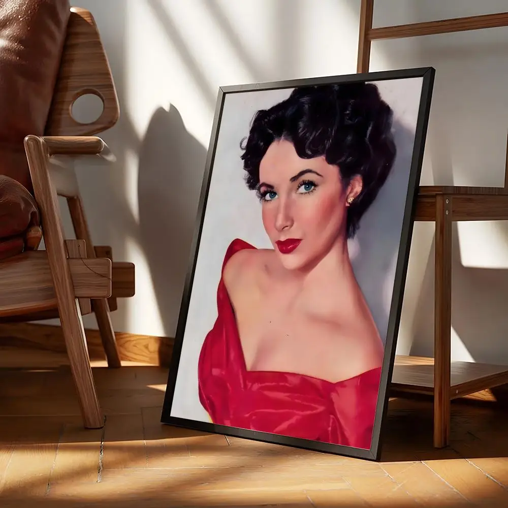Poster Classic poster and wall art prints are suitable for living rooms, bedrooms, bars, and home décor. E-Elizabeth Taylor