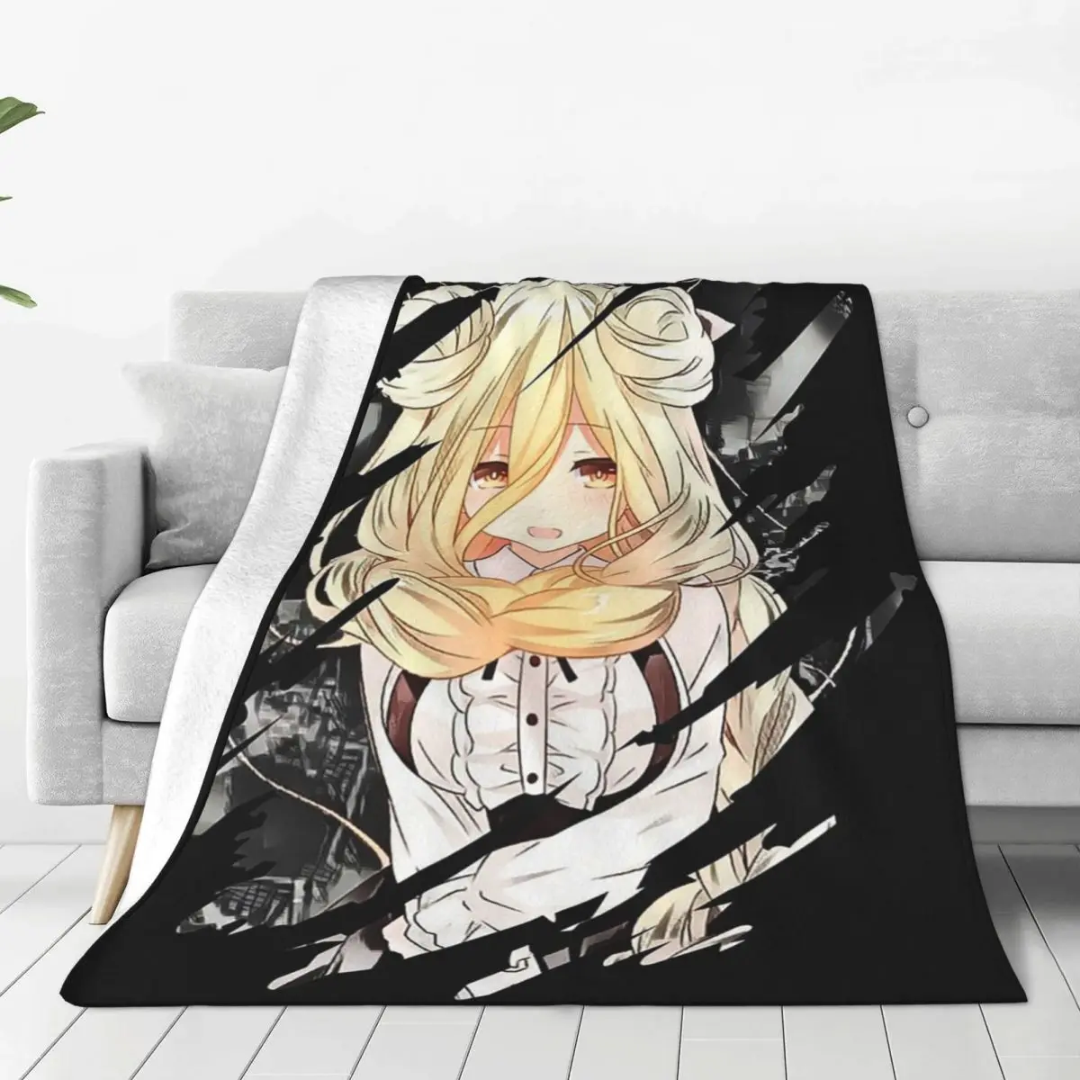 Date A Live Anime,Mukuro Hoshimiya Blankets Fleece Warm Sofa Throw Blankets For Home Bedroom Outdoor Throws Bedspread Quilt