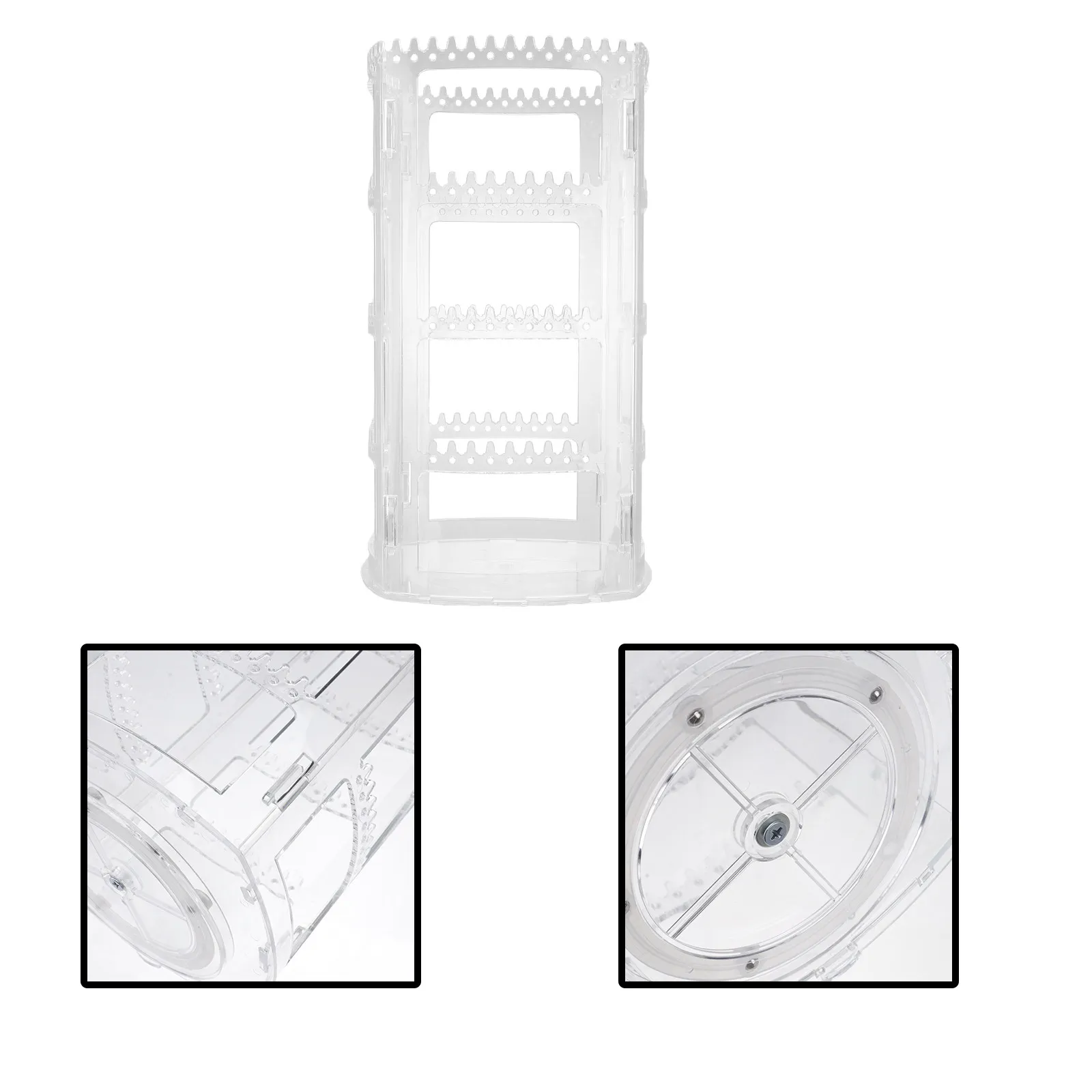 

1Pcs Rotating Multi-Layer Jewelry Storage Rack Desktop Organizer for Earrings Necklaces Display Stand Gift for Wedding Valentine
