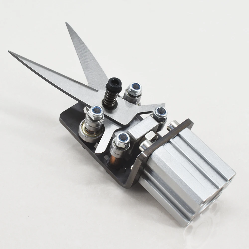 JS200 Air Nipper Double Action Cutting Ear Tape Pneumatic Cylinder Air Cutting Scissor Making Machine