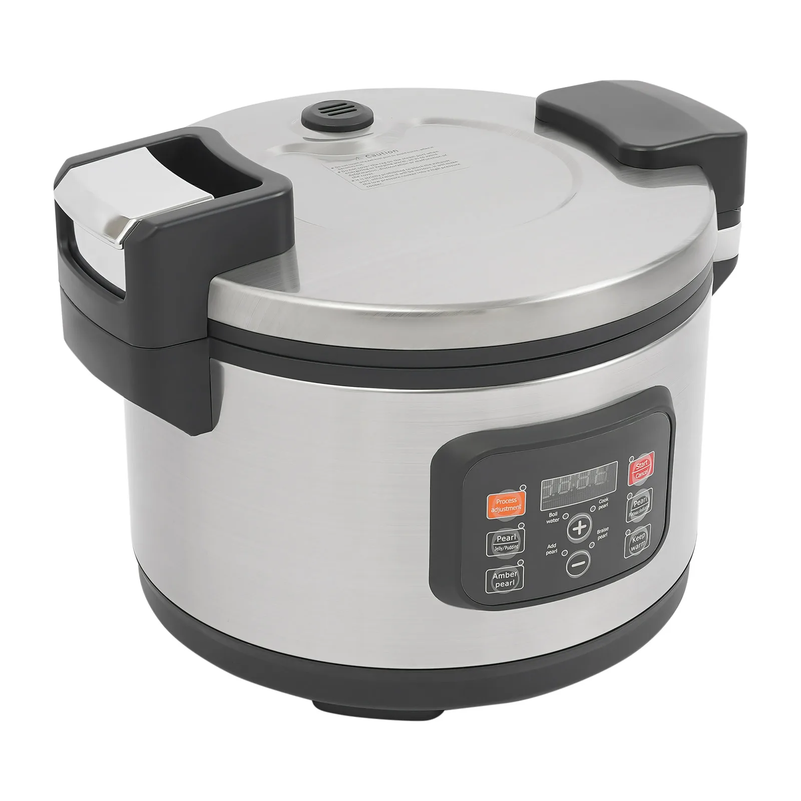 12L Commercial Pearl Cooker Automatic Pearl Maker Bubble Tea Cooker W/Spoon