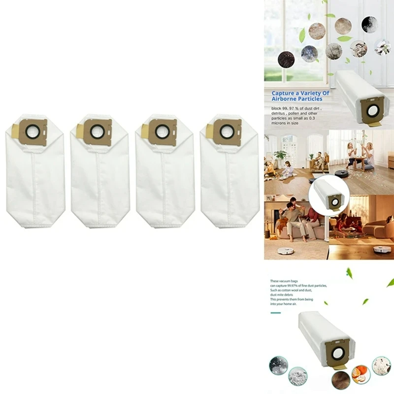 A16F-For Dreame Z10 Station / H30 Combo Station Robot Vacuum Cleaner Dust Bag Accessories Replacement Spare