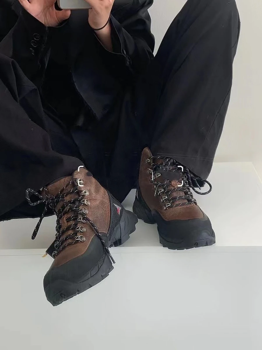 

Roa Futura Outdoor Maillard Style High Top Leather Waterproof Outdoor Hiking Shoes