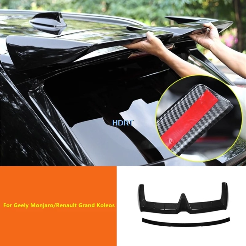 

For Geely Monjaro/Renault Grand Koleos/Xingyue L 2021 + Accessories Car Style Rear Trunk Roof Spoiler Fixed Wind Tail Wing Cover