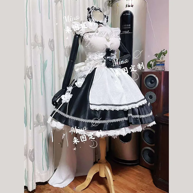 InYOYO Scylla Cosplay Costume Azur Lane HMS  Women Maid Dress Game Suit Halloween Carnival Outfit Uniform Custom Made New