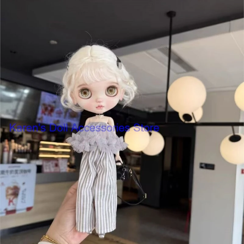 

Новый дизайн 2026 года: комплект из 2 предметов в повседневном стиле (сетчатые кружевные топы + брюки) для кукол Ландоудоу/Блайт (подходит для Лулу, YMY24, OB22, 24, 26, Зон, Дженни)