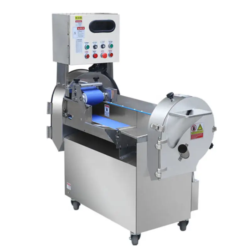 Kitchen Restaurant Electric Vegetable Fruit Cutter Double Heads Machine Banana Carrot Potato Dice Cutting Machine Vegetables