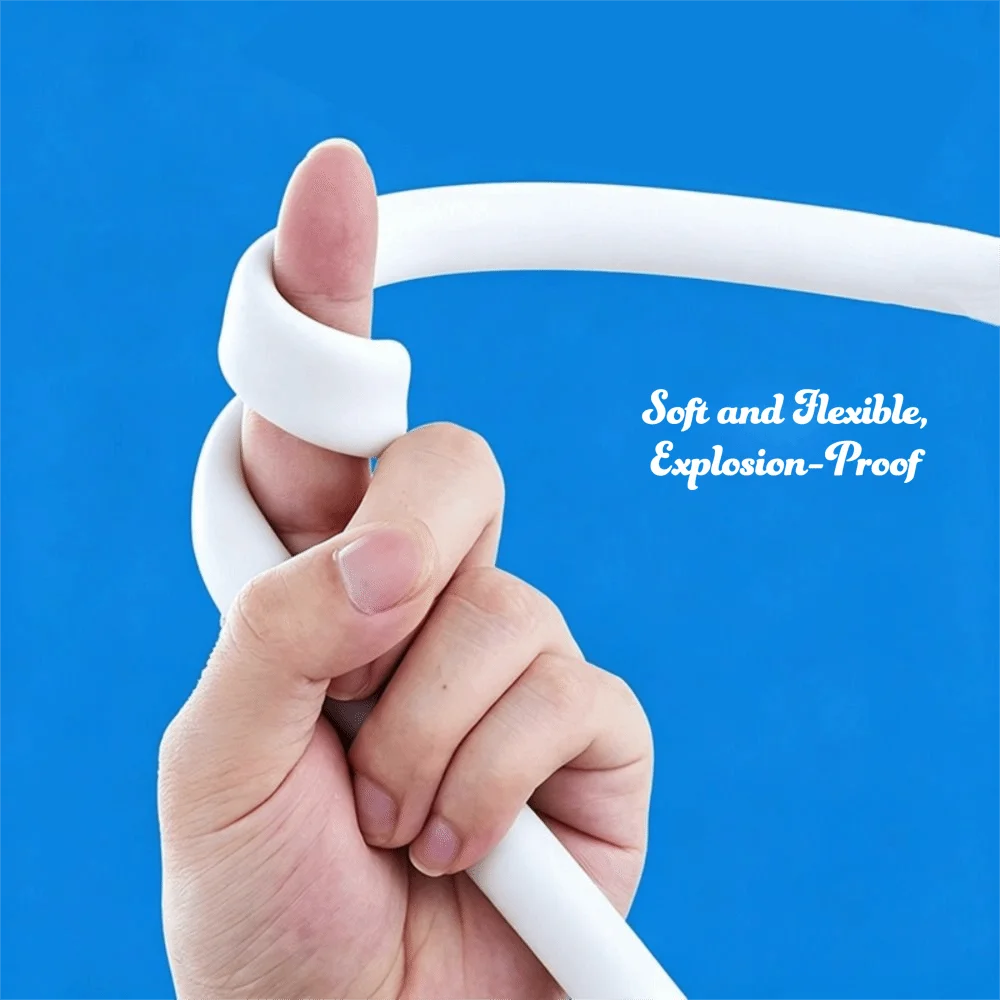 Big Panel Design Handheld Shower Head 7 Modes Pressure-Boosting Structure Massage Shower Head Flexible Silicone Nozzles