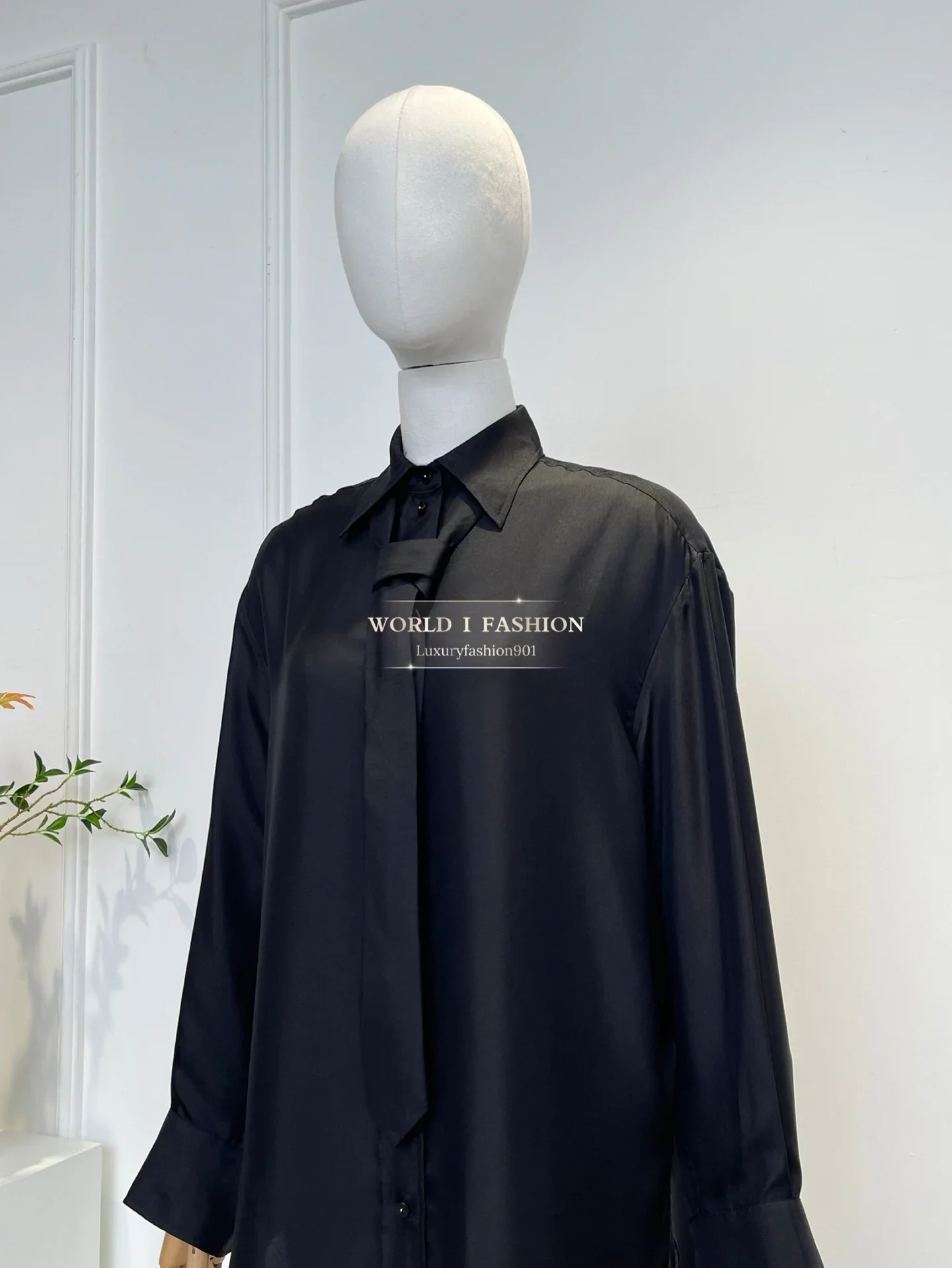 

Комплект из топа и рабочей одежды, брюки, новинка 2025, верблюжья черная блузка с длинными рукавами, высокое качество