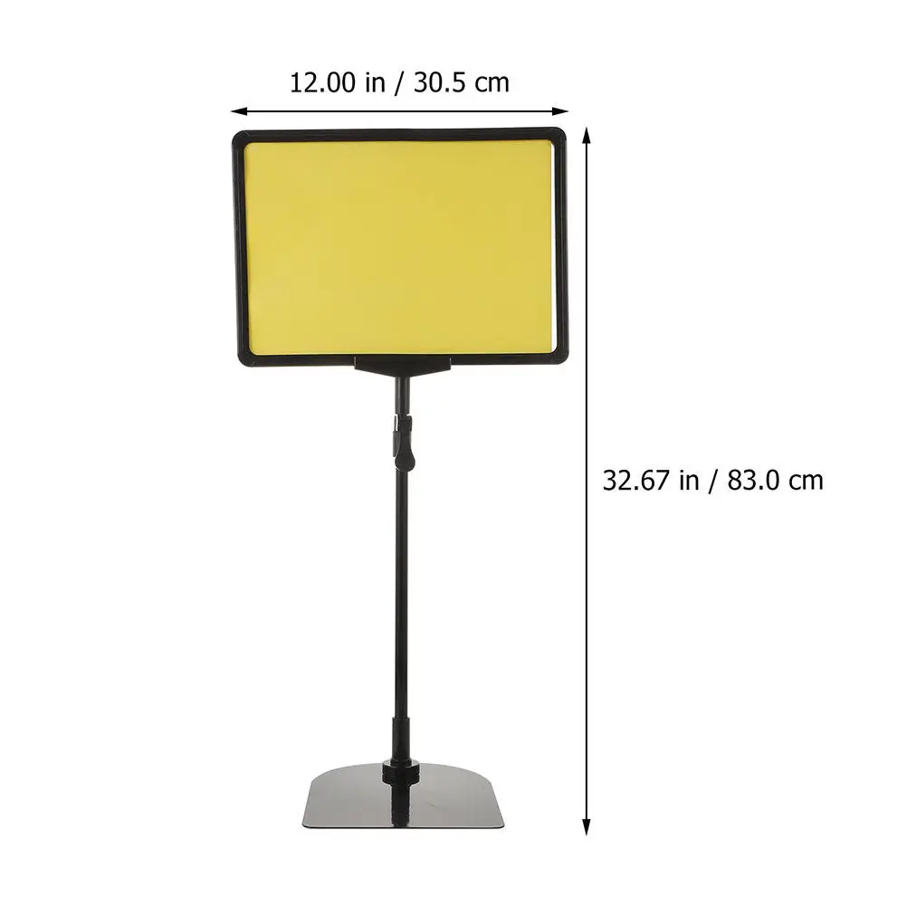 2Pcs Price Display Holder Easy Carry Reusable Professional Sign Stand for Mall Grocery Store Food Price Tag Display Convenient