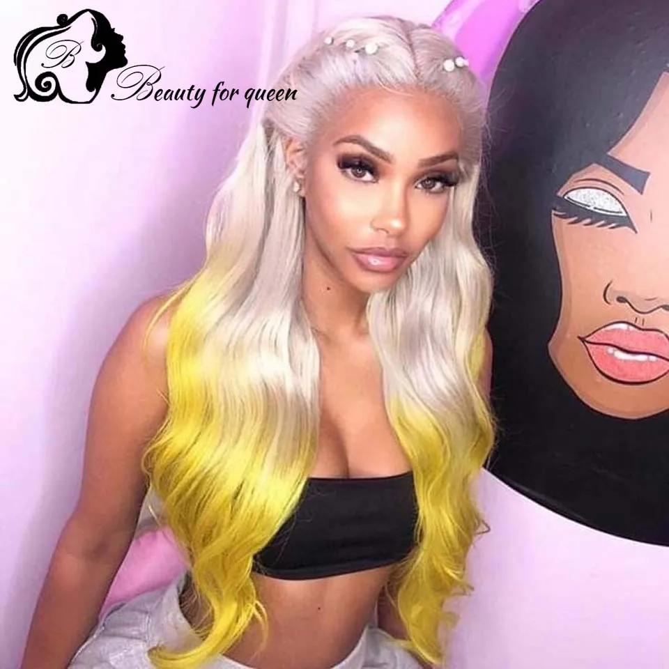 Top Sale Tissage Cheveux Humains Purple Colored Lace Front Straight Wig Bob Wear And Go Human Hair Wigs Minimal‑Glue Application