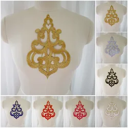 Borduurwerk Barokke Bloem Applique Ijzer Naaien Op Patch Voor Bruiloft Bruidsjurk Kleding Naaien Trim Stof Jurk Decor Diy Ambachten