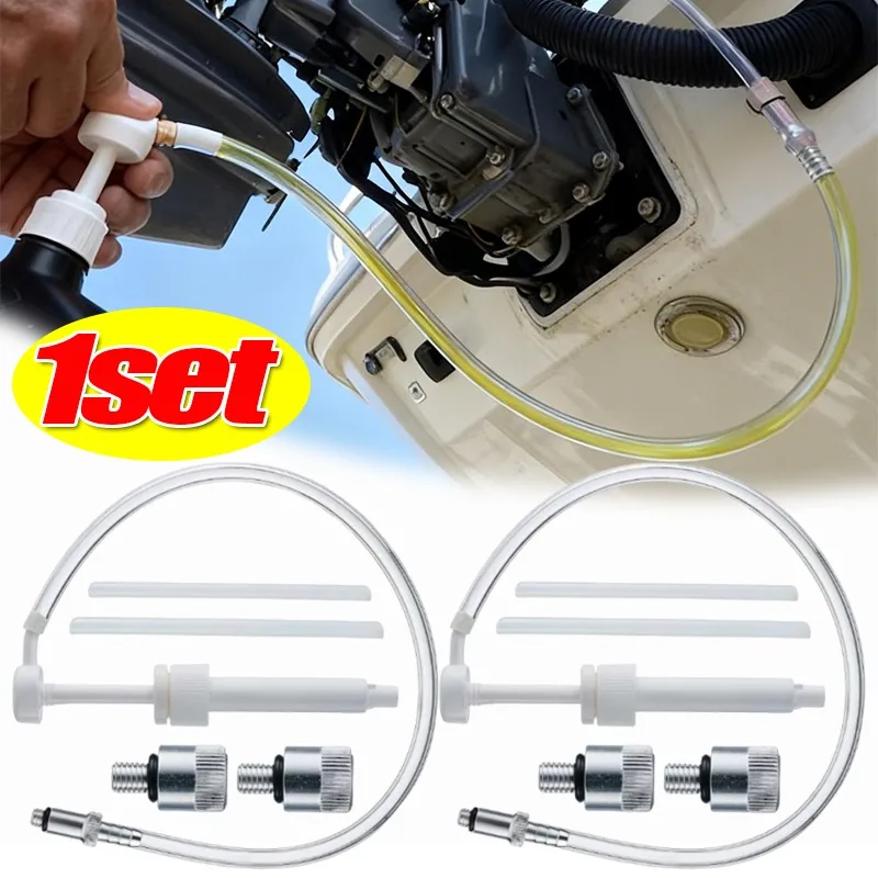 

New Universal Lower Gear Oil Pump with 3 Hand Adapters for Standard Quart Bottle Lower Unit Gear Oil Pumps 51cm 1set