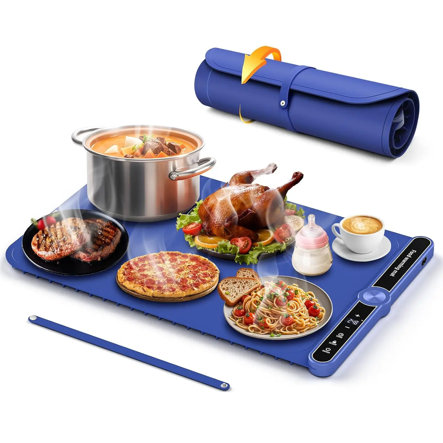 Warming Mat for Food,Electric Warming Tray ,Foldable Portable Food Warming Mat,Food Warmers for Parties,Buffet,Gatherings