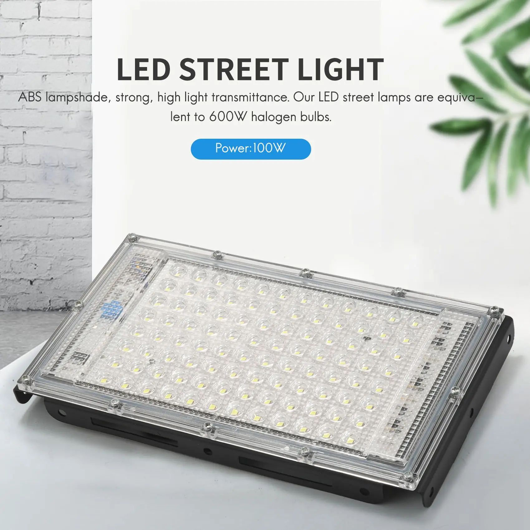 

A26I-100W LED Street Light AC 220V-240V Outdoor Floodlight Spotlight IP65 Waterproof Wall Light Garden Road Street