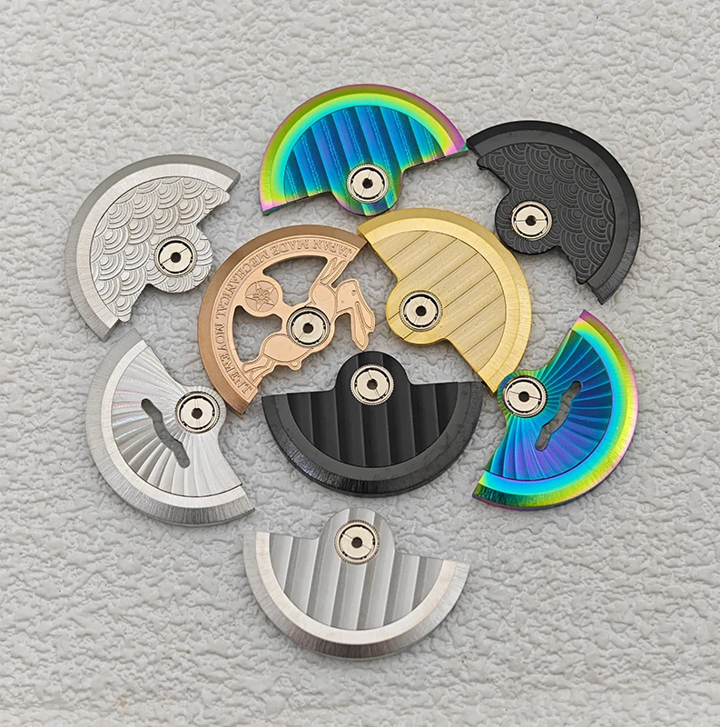 Modello di piccione Oscillante personalizzato NH35 Movimenti dell'orologio Rotori del peso Adatto ai movimenti NH34 NH35 NH36 Sostituisci le parti compatibili