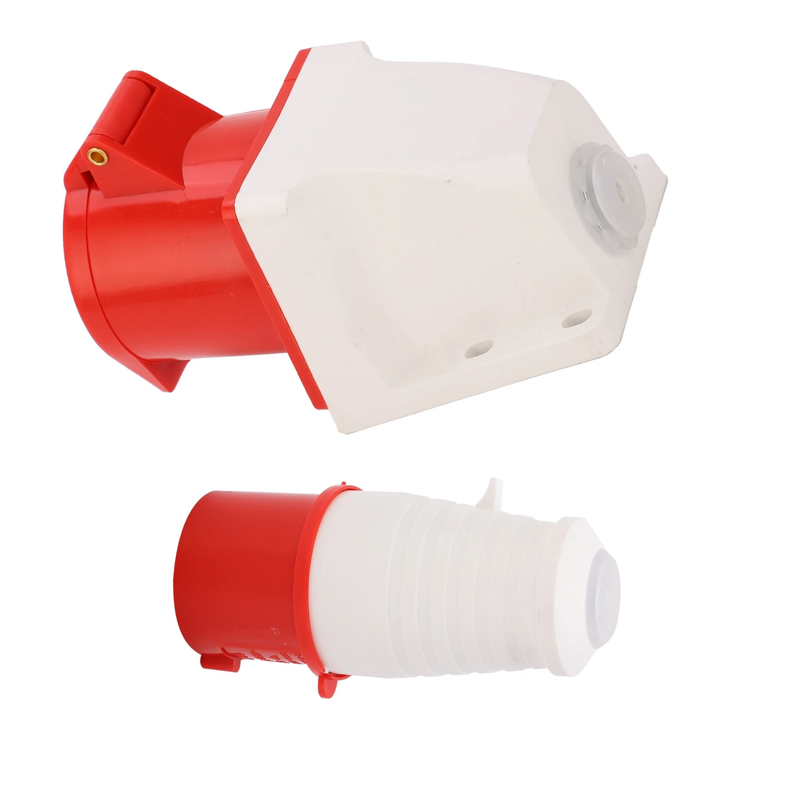 4‑Pin Power Plug 3 Phase Industrial Connector Socket Set  Mounted 32A AC380V‑415V Industrial Plug Connector Set