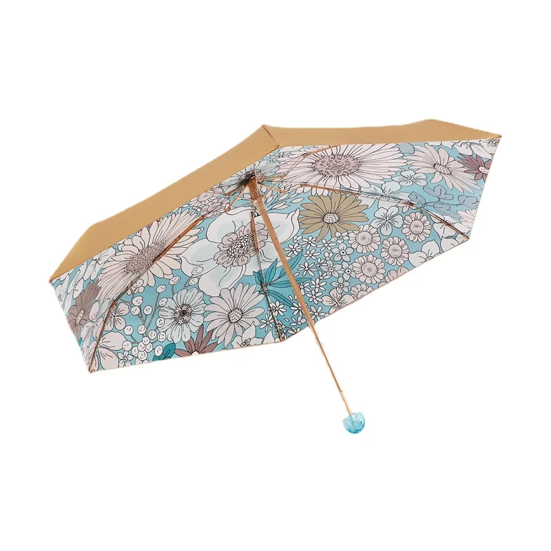 

Daisy Zhenpin Sun Umbrella Sun Protection UV Umbrella Rain and Rain Dual-Use Portable Five-Fold Umbrella