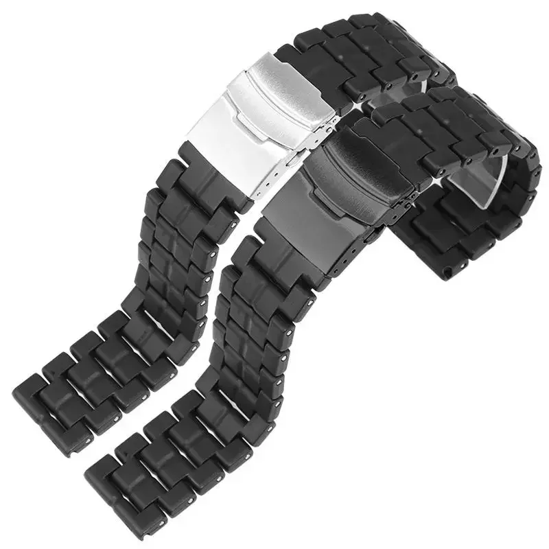 High quality Plastic Fiber Waterproof Strap For Luminox Men's Military Black Watch 3051 3160 3080 6402 Sports watchbands 23mm image 5