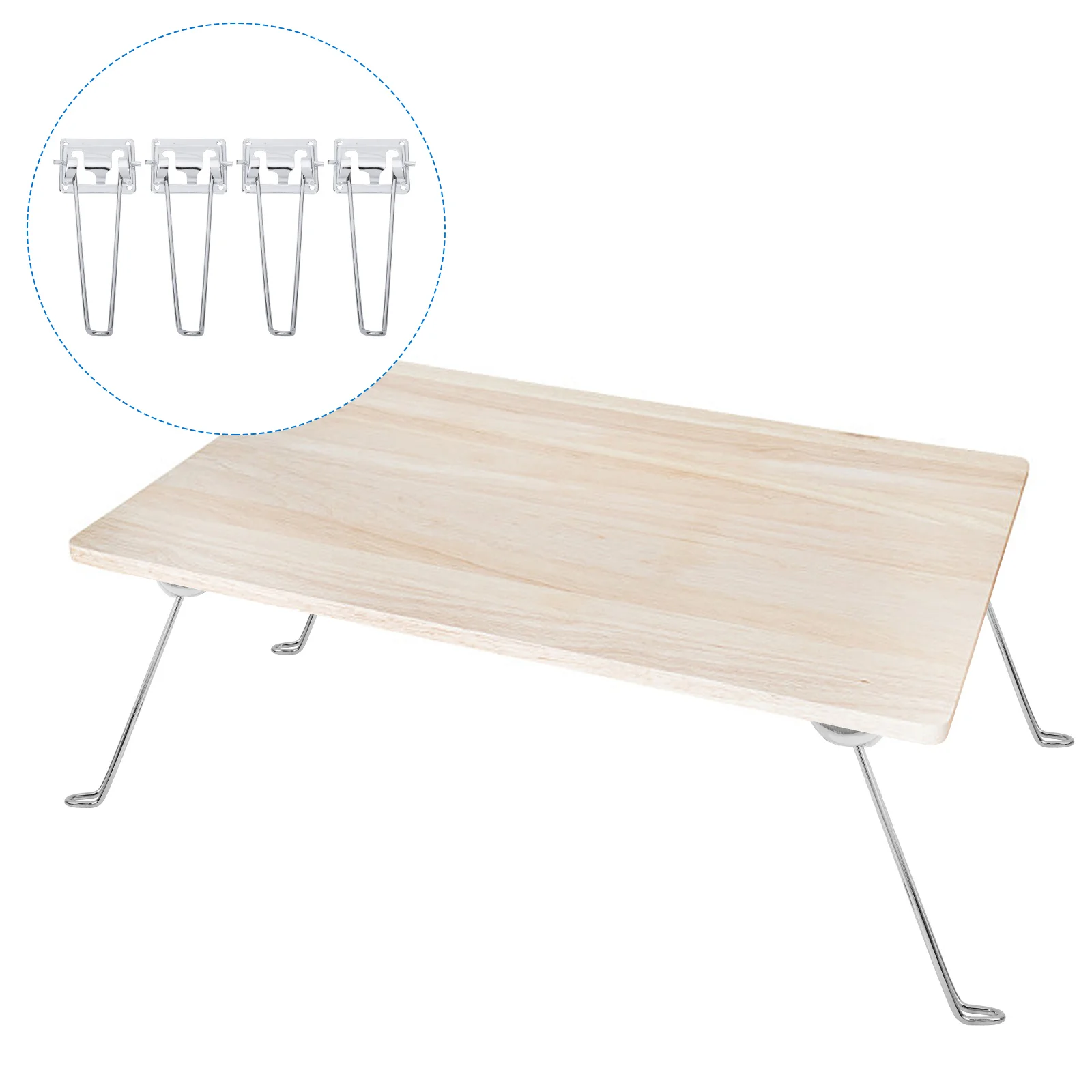 4pcs 21cm Adjustable Folding Table Legs Practical Convenient Table Legs Replacement Legs Home Bench Dining Desk End Coffee image 5