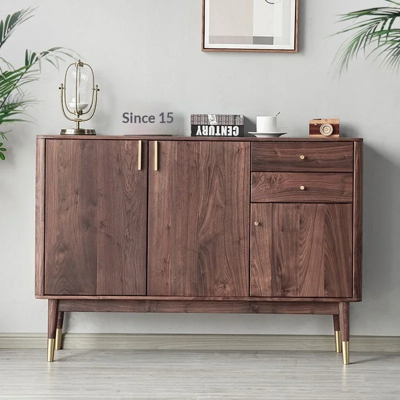Nordic all-solid wood multi-functional shoe cabinet with storage cabinet