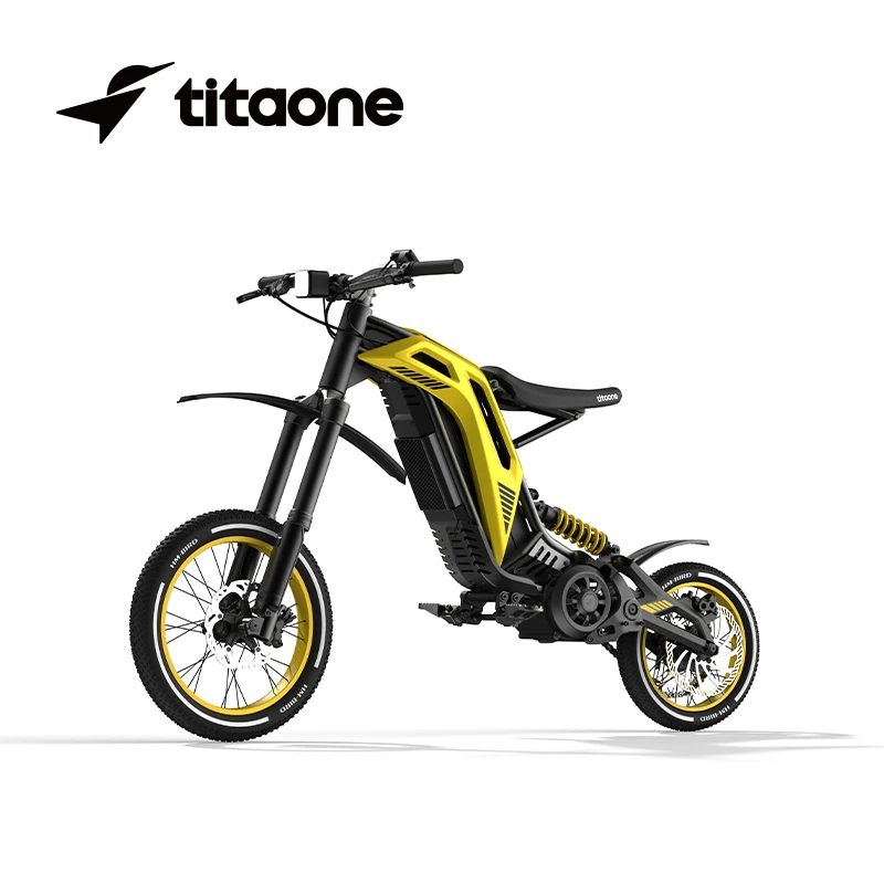 ATV&UTVTITAONE-S 50km/h Dirt Bike for Teenagers Off-Road with Brushless Motor 48V Aluminum Alloy Frame