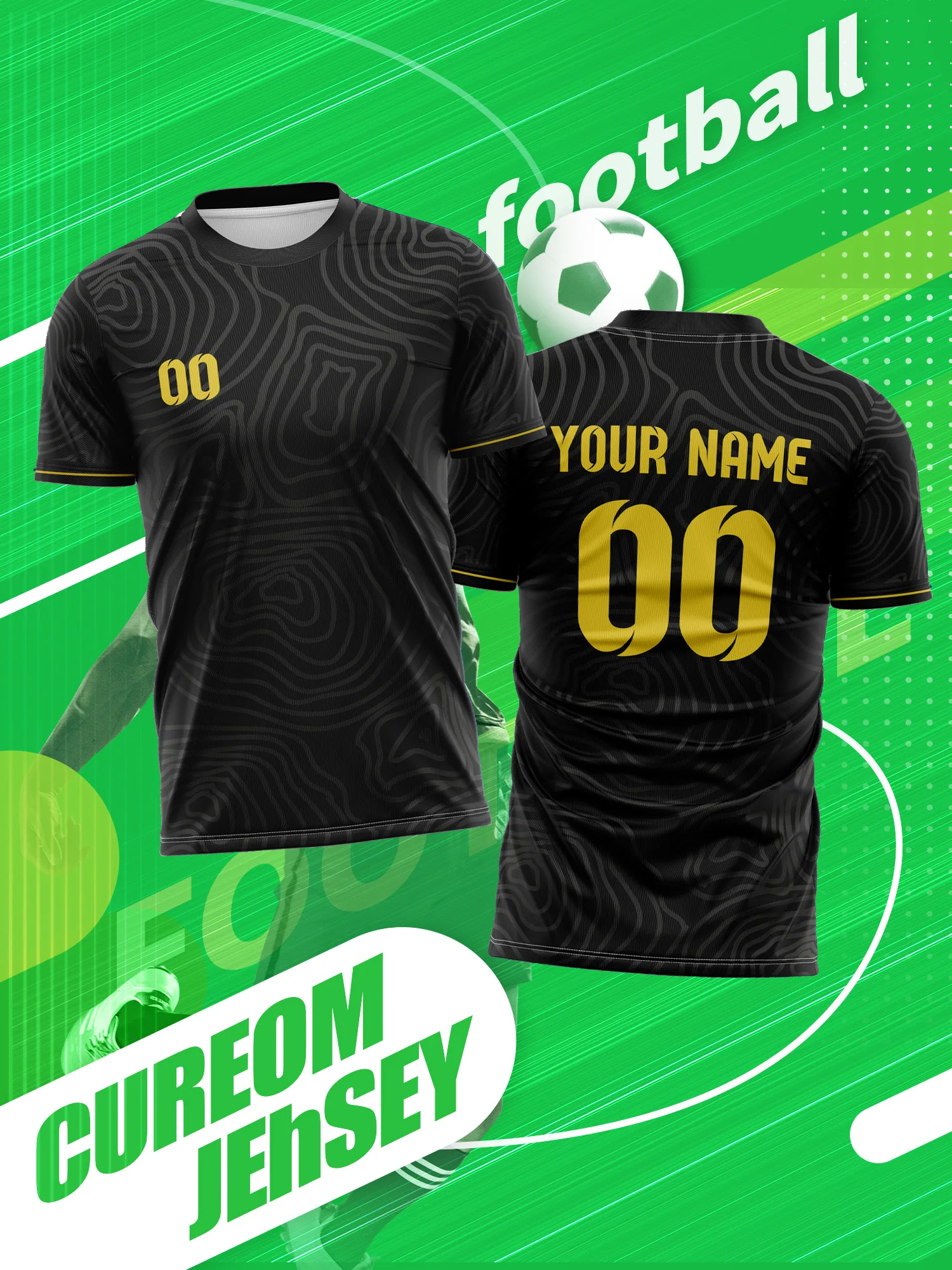 

Футбольная форма с индивидуальным фото, именем и номером для ежедневных тренировок и занятий спортом