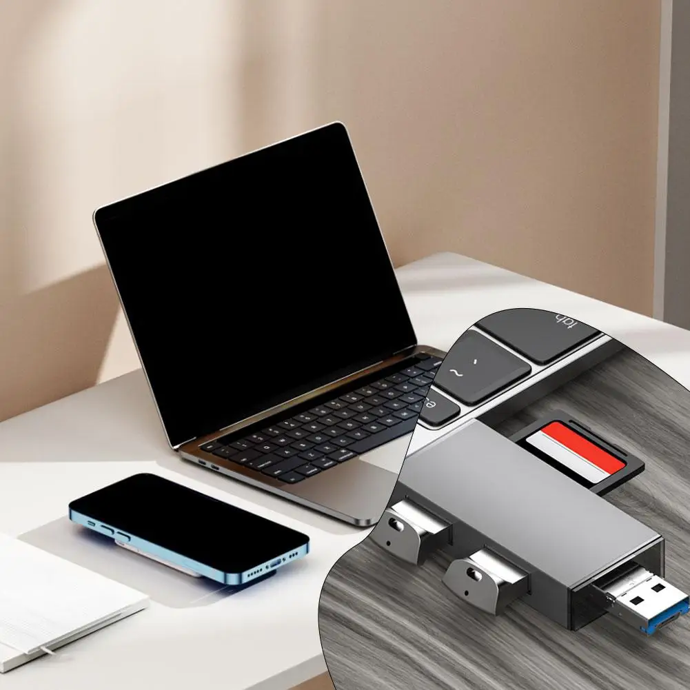 7 In 1 USB 3.0 Multi-Function Card Reader Otg2.0 High Type Computer Flash Drive USB Converter Phone Speed C And Accessories K8A1