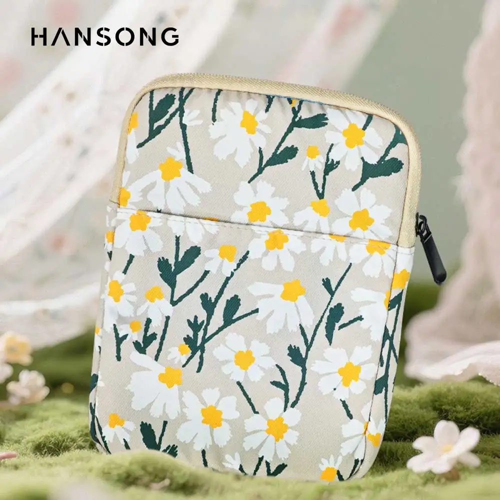 

6-7-дюймовый чехол Kindle для Kindle/Boox/Kobo Reader, чехол с мягкими рукавами с вышивкой Daisy для Kindle Paperwhite 11/10-го поколения