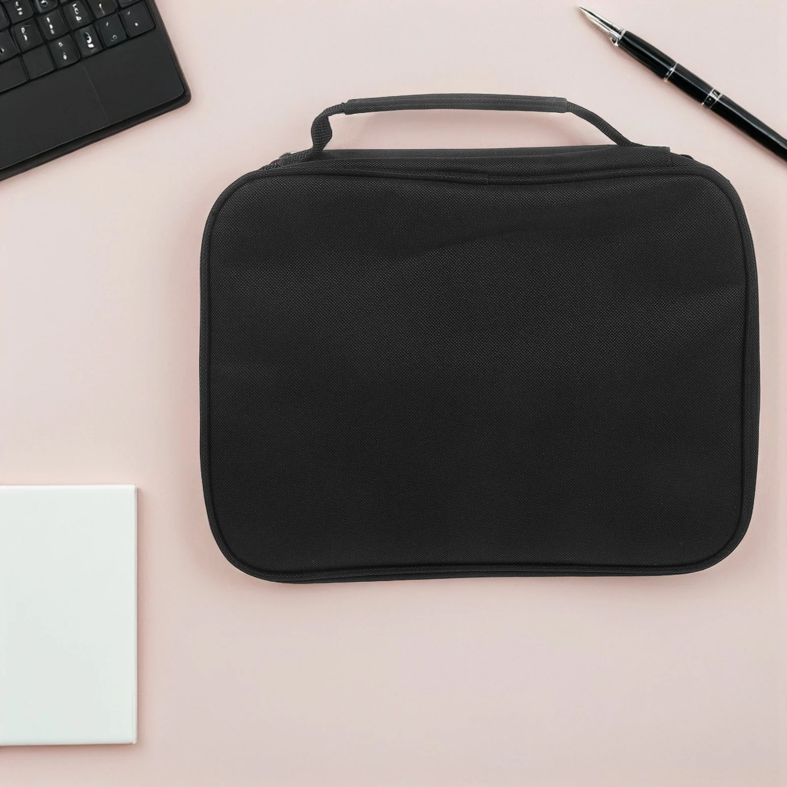 الكتاب المقدس غطاء حقيبة مقاوم للماء انغلق كتاب الحال بالنسبة 11X8.65X2.36In الكتاب المقدس حامي مع مقبض حامل القلم الرصاص تخزين كم الكنيسة