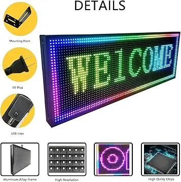 Full Color Billboard Outdoor P10 Outdoor Double Sided Led Screen WIFI Control With High Brightness Scrolling Led Sign