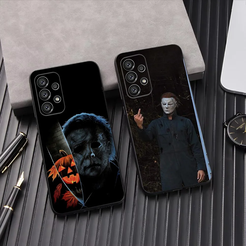 Halloween M-Michael M-Myers Phone Case For Samsung Galaxy A13,A21s,A22,A31,A32,A52,A53,A71,A80,A91 Soft Black Shell