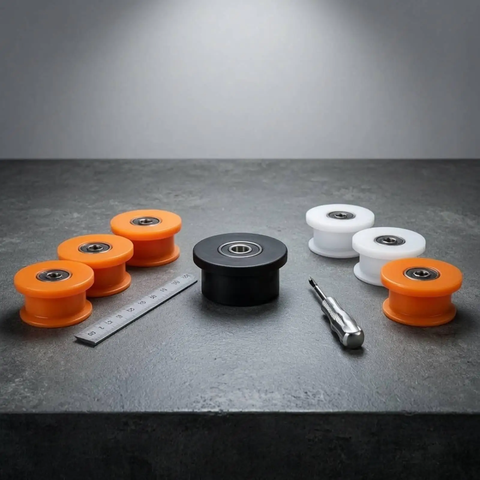 Pulley Wheel with Bearing Low-Friction Track Roller with Bore Quiet for Home Gym