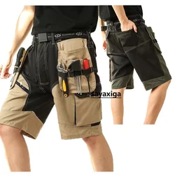 Pantaloncini da lavoro per uomo abbigliamento da lavoro con tasche multifunzionali pantaloncini da lavoro pantaloni Cargo pesanti da uomo pantaloni corti estivi