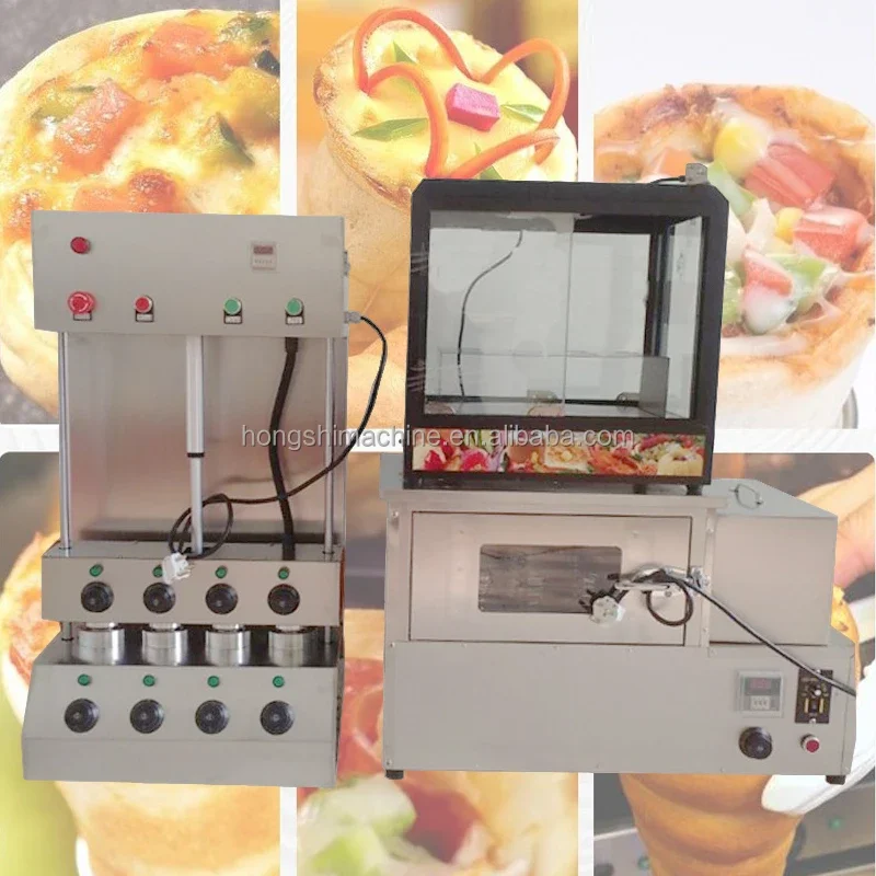 Electric Pizza Cone Maker Cone Pizza Forming Machine Fast Food Pizza Cone Making Machine