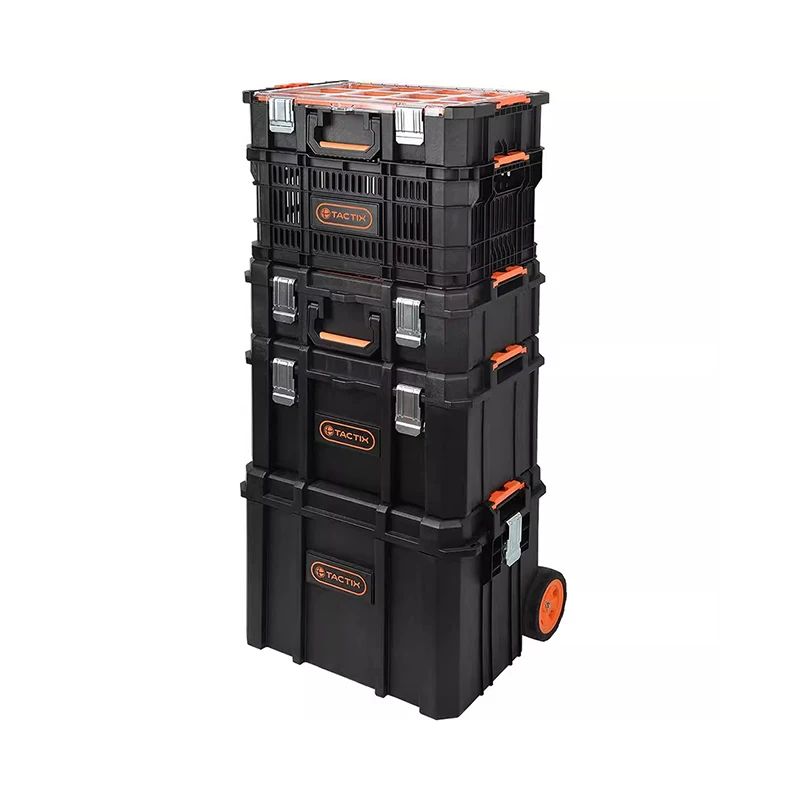 

Набор ящиков для инструментов с тягой, тяжелый штабелируемый многофункциональный ящик для инструментов, большой пластиковый комбинированный чехол для инструментов, портативный ящик для хранения инструментов