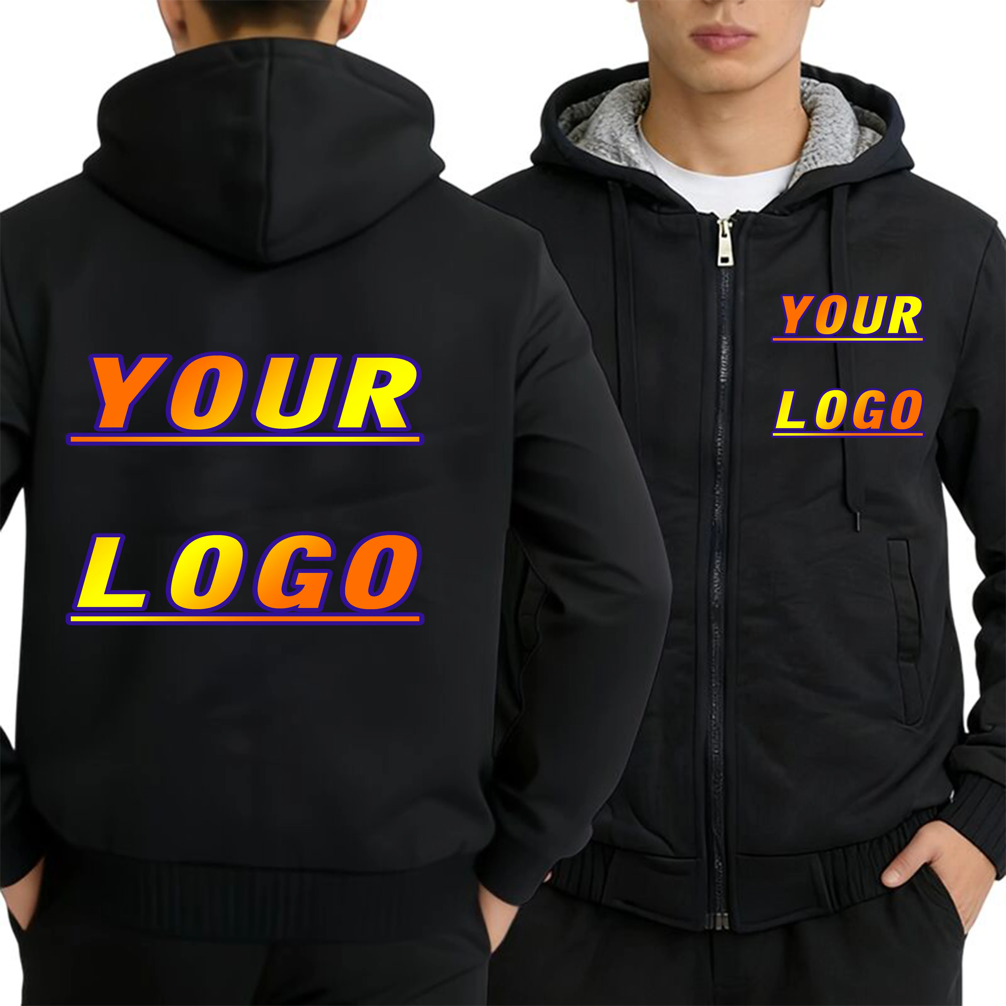 Custom Design Text Sweatshirt Herren Jacke Hoody Diy Logo Design Hoodies
