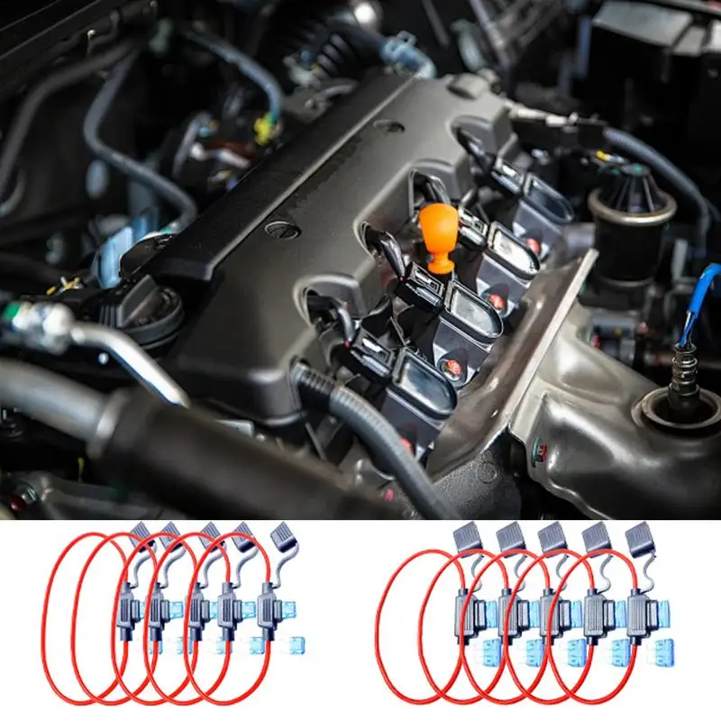 Portafusibili per auto Portafusibili per navi 5X che proteggono circuiti e apparecchiature elettriche con coperchio per camper per auto