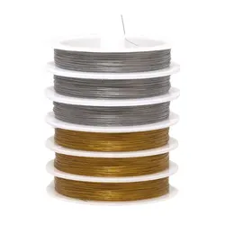 50m/roll 0.35-0.8mm Stainless Steel Tiger Tail Beading Wire For Jewelry Making Supplies Handmade Resistant Strong Wire