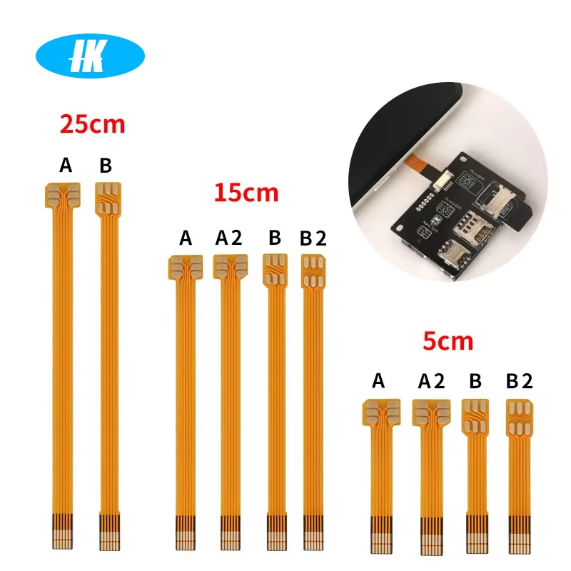 cabo-conversor-de-extensao-de-cartao-sim-soft-flex-fpc-converte-cartao-sim-padrao-2ff-micro-3ff-nano-4ff-5cm-15cm-25cm-opcional