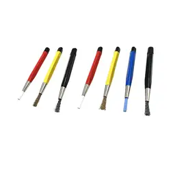 Scratch Brush Pen Set Fiber Bristles Pen Accessory Fiberglass Pen for Electrical Circuit Boards Workers Watch Jewelry Cell Phone